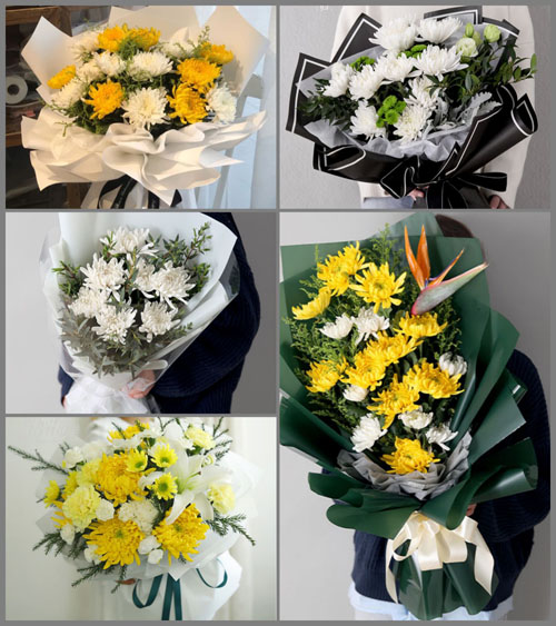 贵州贵阳观山湖区百花湖乡盘龙洞村白事花束代送